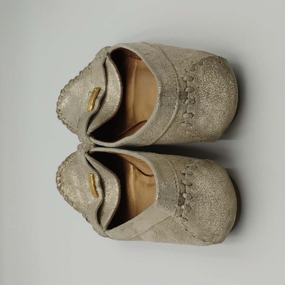 Kate Spade Gold Loafers - Picture 4 of 5
